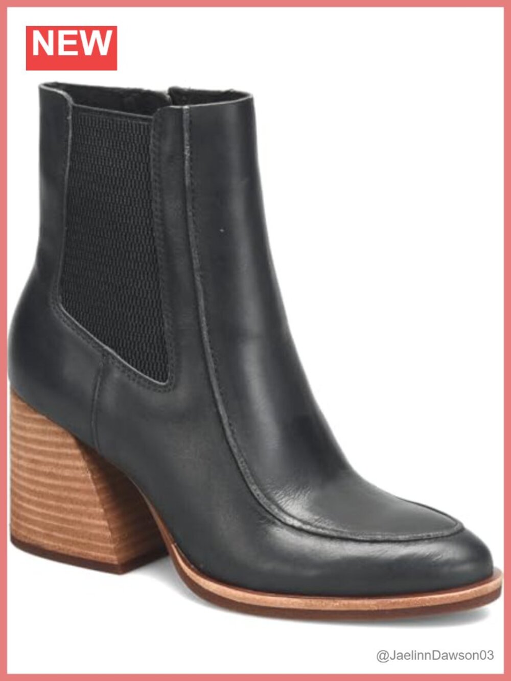 Kork-Ease Sioux Leather Ankle Chelsea Boots Zip Closure